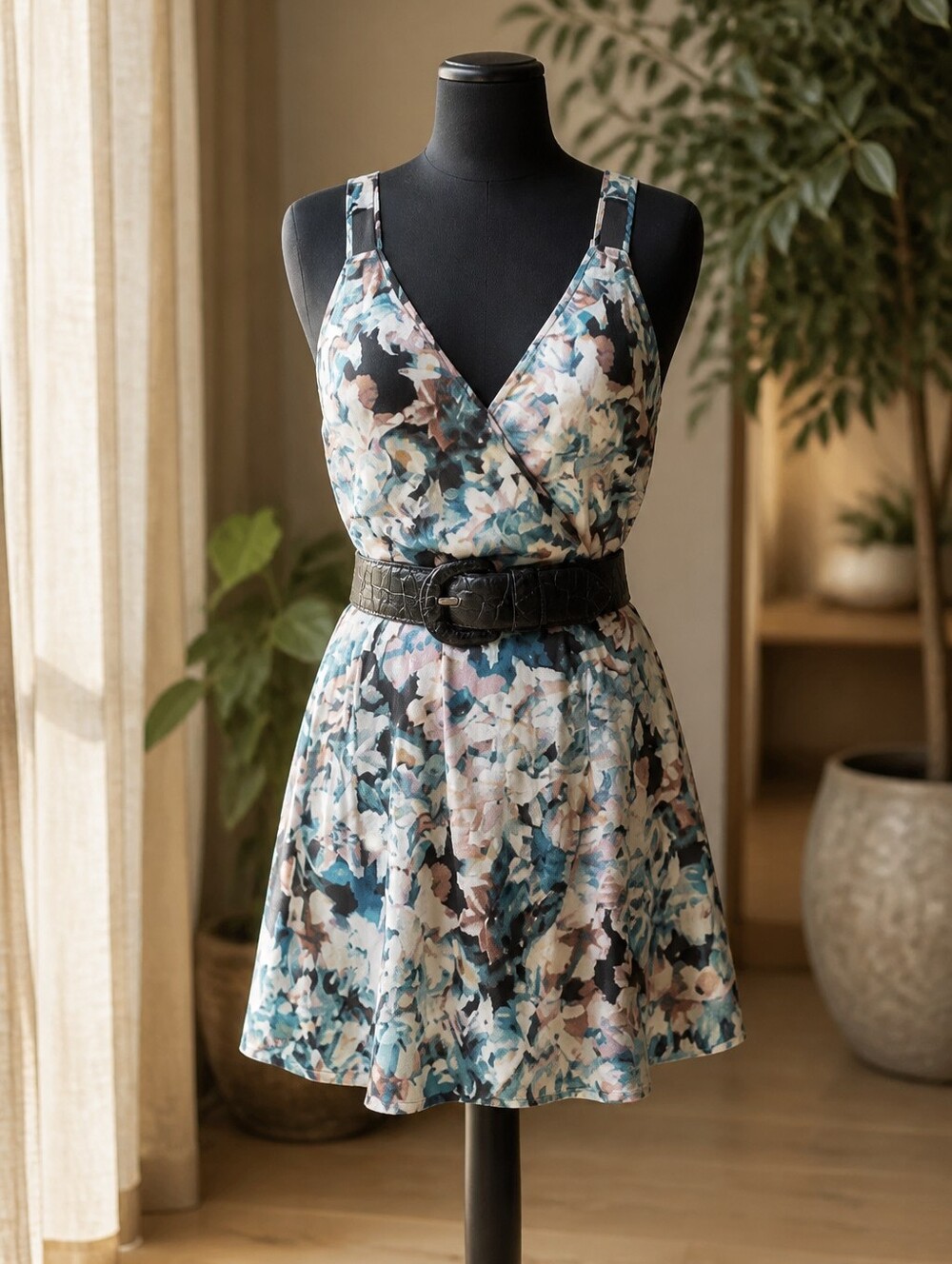 Forever 21 Floral Mini Sundress Size M